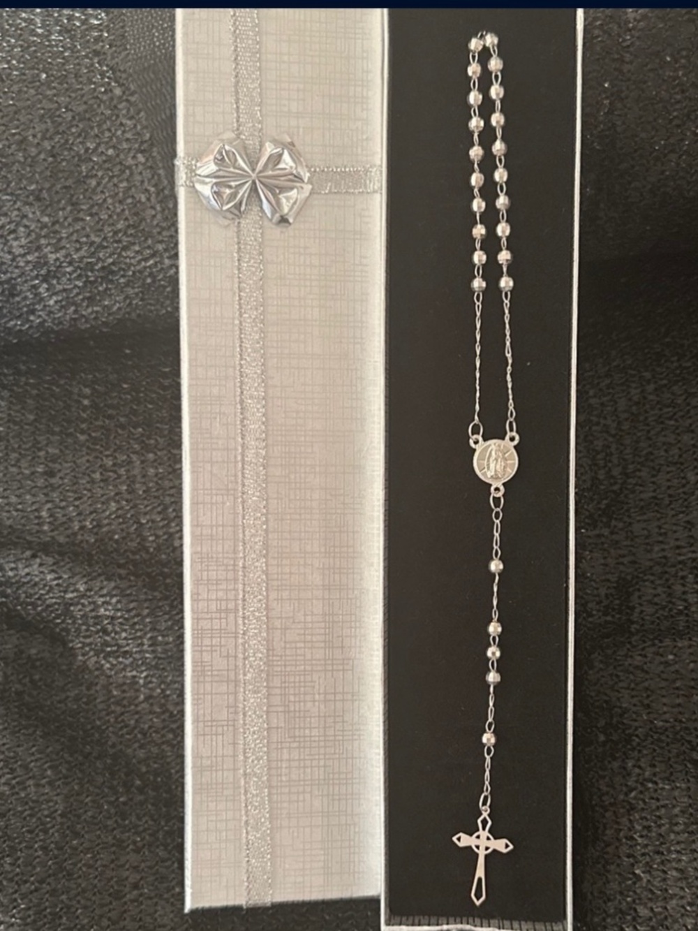 SOLD Silver 925 beautiful Rosary weights 10.17G
